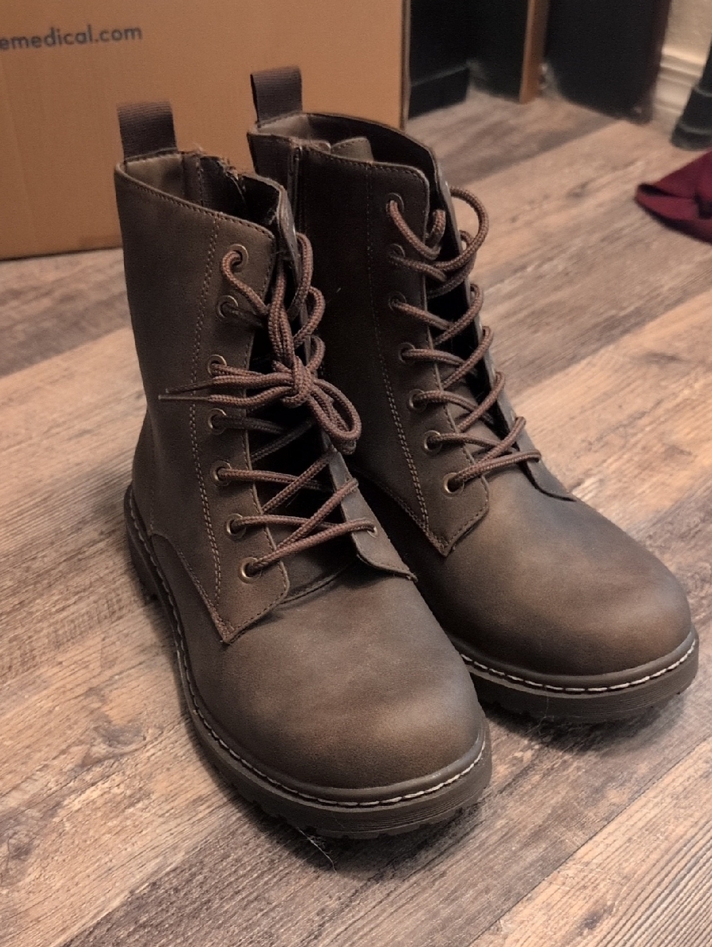 Torrid Women's Brown Lace-Up Stevie Combat Boots